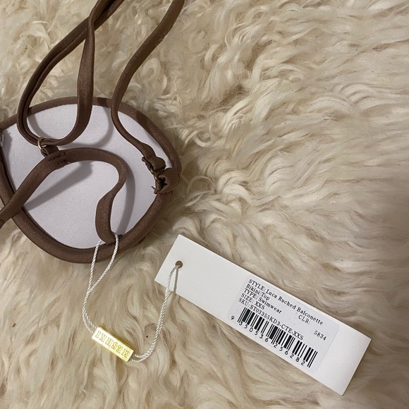 Luca Ruched Balconette Bikini Top NWT - Picture 6 of 8